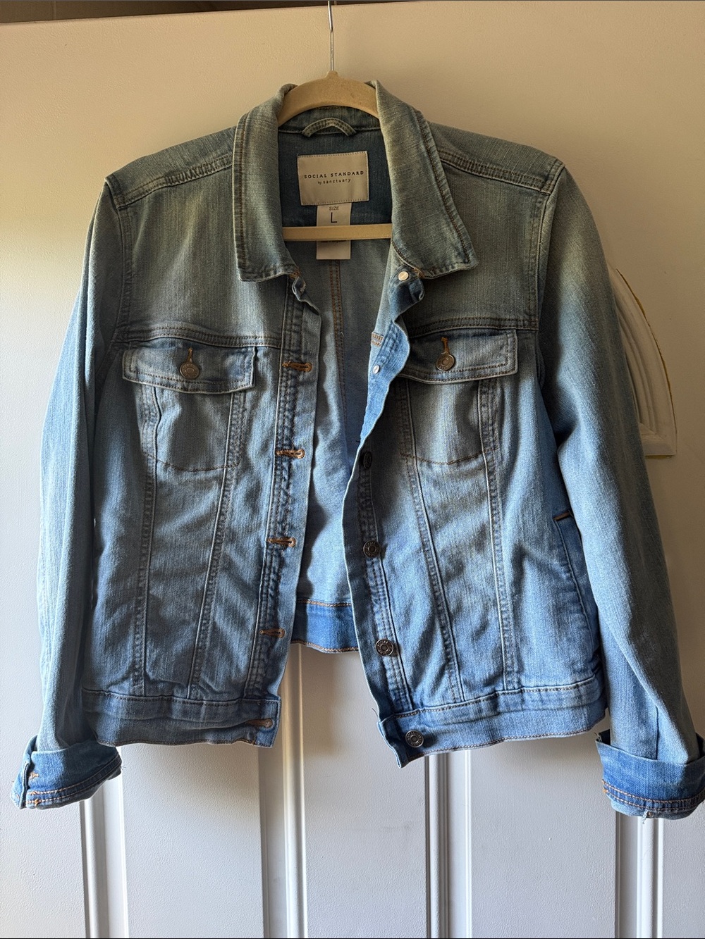 Light Blue Denim Jean Jacket by Social Standard